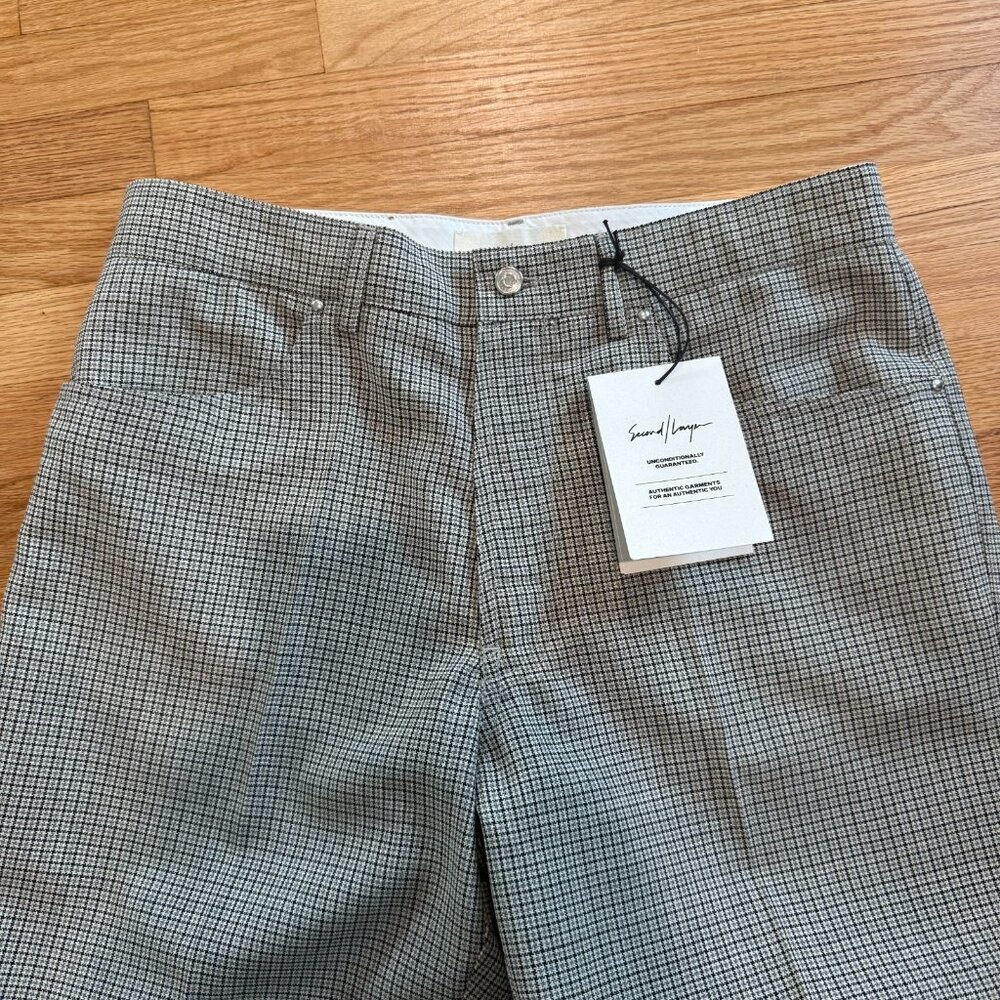 Second Layer Valluco Houndstooth Wool Trousers Mu… - image 12